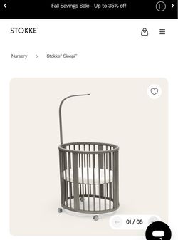 Stokke Sleepi Mini – Hazy Grey- no mattress