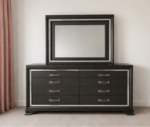 Complete Queen Bedroom Set w/ LED Lighting – $950 OBO