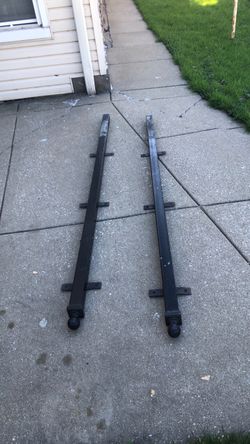 Two steel heavy duty fence posts