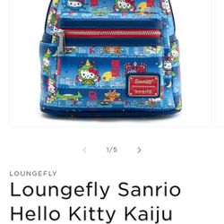 Hello Kitty Kaiju SDCC Limited Edition Loungefly Backpack Purse