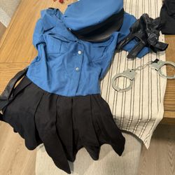 Girls Large Police Costume