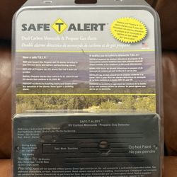 Safe T-Alert Dual Carbon Monoxide and Propane Gas Alarm 35-742-BL MTI Industries