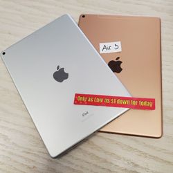 Apple IPad Air 3 Cellular 64GB - 5 Dollars Down No Credit Needed 