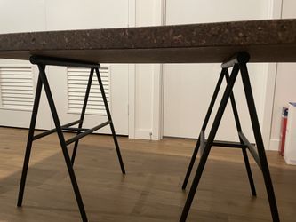 59*29.5” table with detachable legs