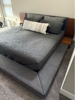 Upholstered King Bed Frame
