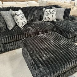 Oversized Plush Sectional $1290 Ottoman Available