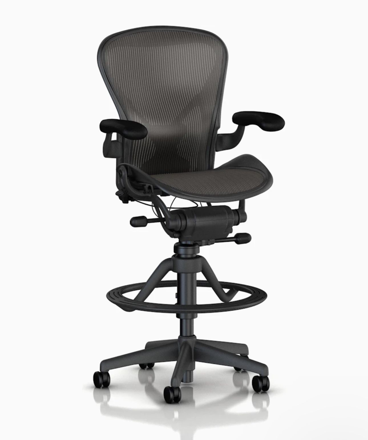 Herman Miller Aeron Drafting Stools Classic Ergonomic Desk