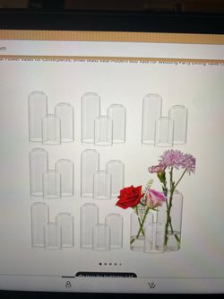 Bud vases - 24 piece