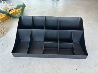 Black Plastic Organizer