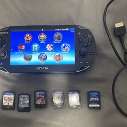 Ps Vita Modded With 20 Games Already Installed Comes With Charger And Six Loose Games