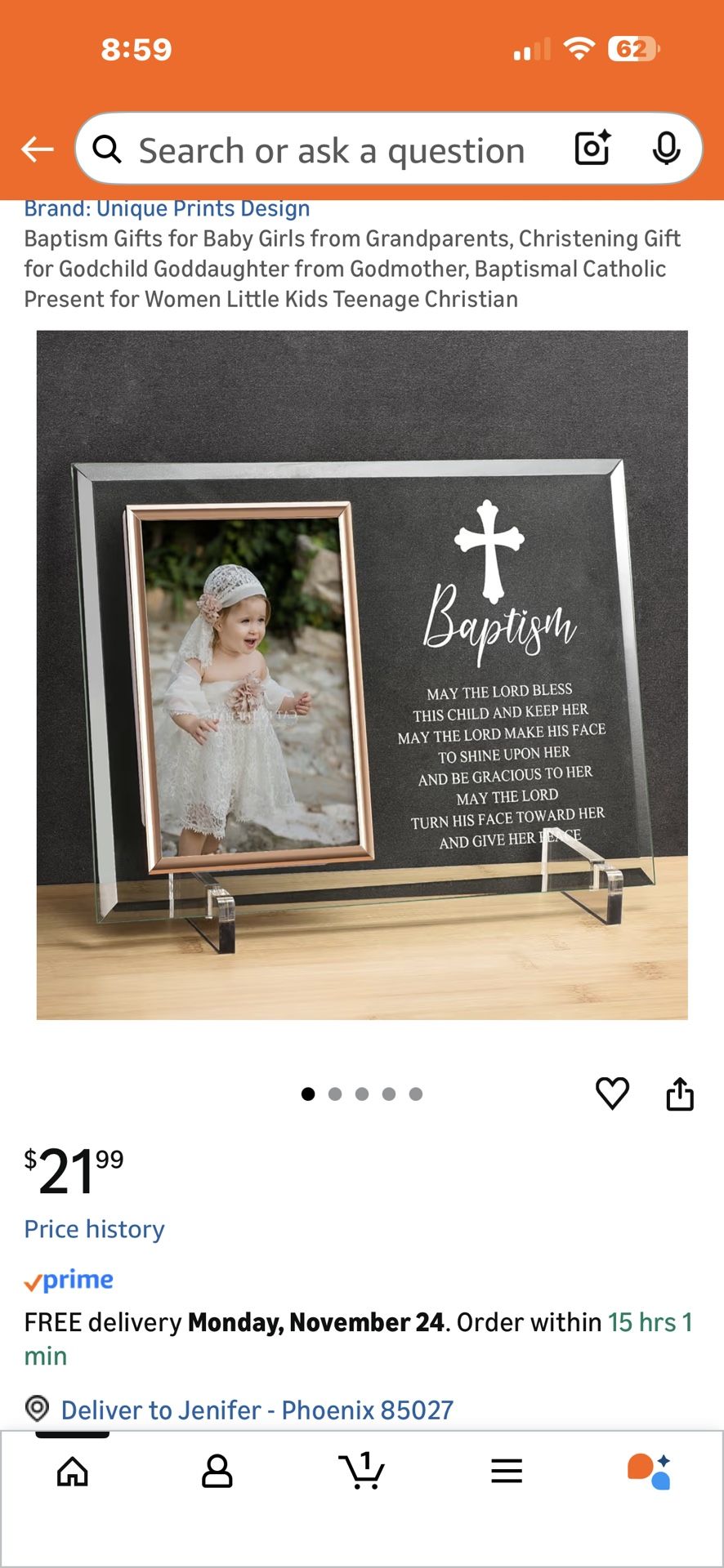 Baptism Gift For Baby Girl