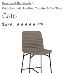 Room And Board Bar Stools / Counter