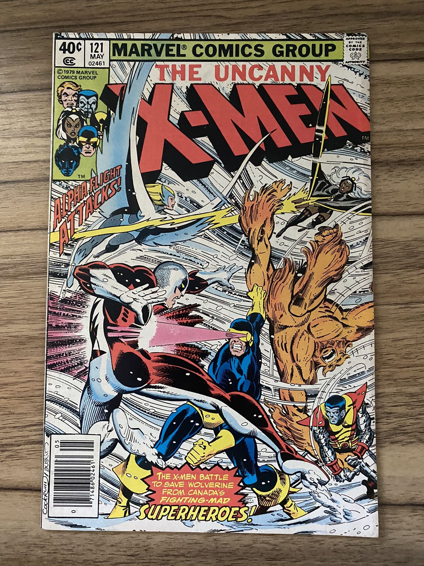 Marvel Comic Book 1979 The Uncanny X-Men #121 Newsstand Bronze Age Key (1st Alpha Flight Appearance)