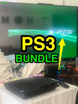 Playstation 3 Bundle • PS3 320GB Bundle + New Controllers + Games