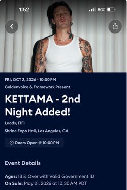 Kettama Shrine LA Friday 3rd show