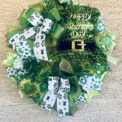 St Patrick’s Day Wreath $45