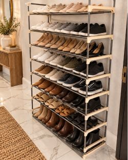 Large Multi-Tier Shoe Rack Organizer – Space-Saving Shoe Storage Shelf