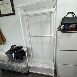 IKEA MACKAPÄR Coat Rack with Shoe Storage – White  