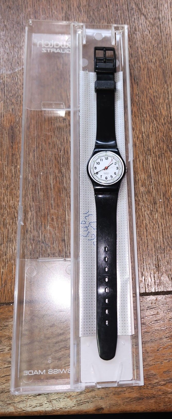 1987 Vintage Swatch Watch LB116 Classic Two W/Original Case! 