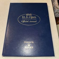 1985 85th US Open Official Annual by Rolex, Hard Copy Andy North 2nd Win 