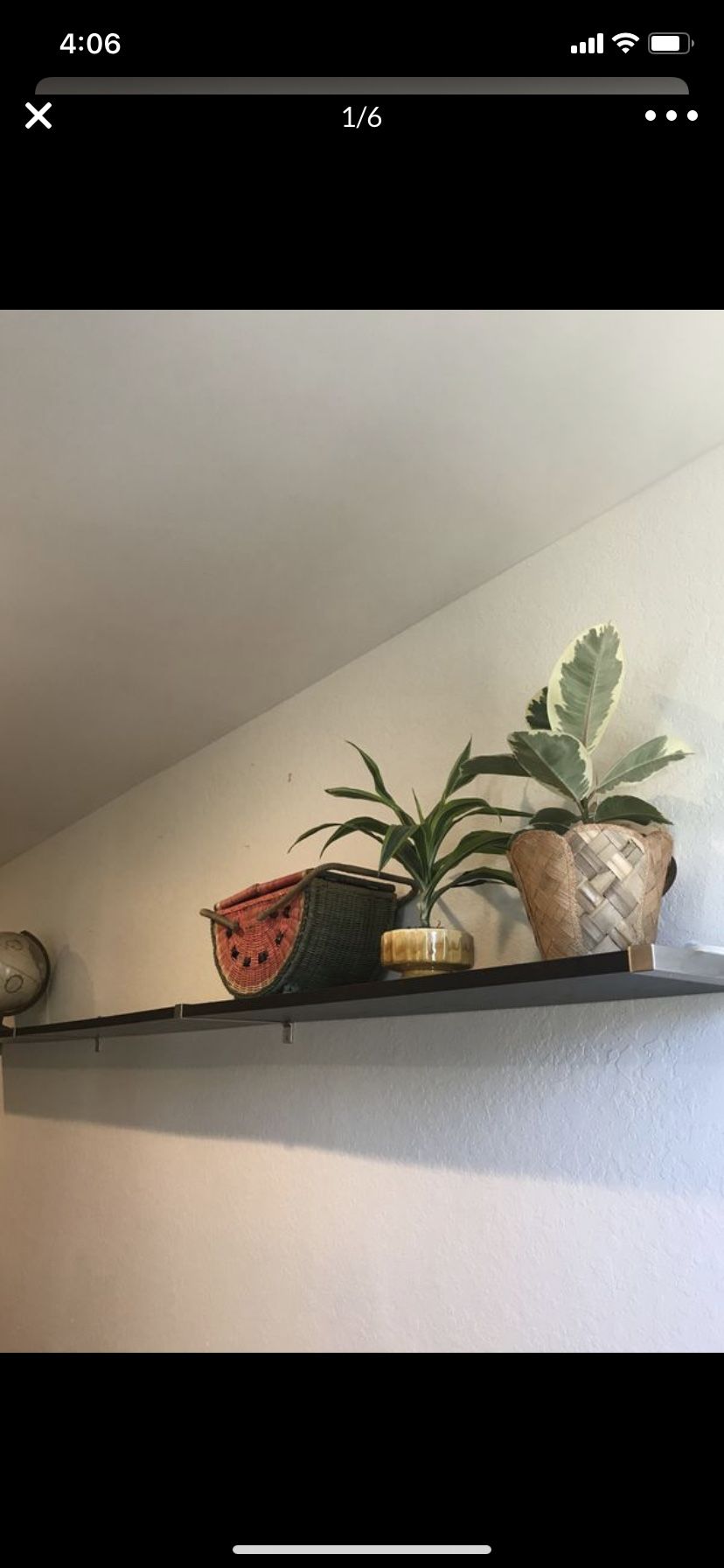 Ikea hanging shelf black wall shelf