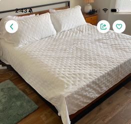 Wood/metal KING Bed Frame