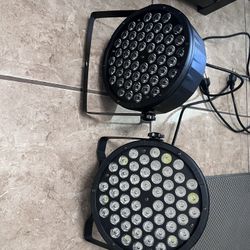 Pair Of 54 Led Par Lights RGB