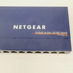 Netgear 16 port 10/100 Mbs Far Ethernet Switch FS116