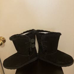 Genuine Black Suede Boots (see Description for Price )