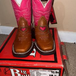 Big Bull Brown Pink Boots