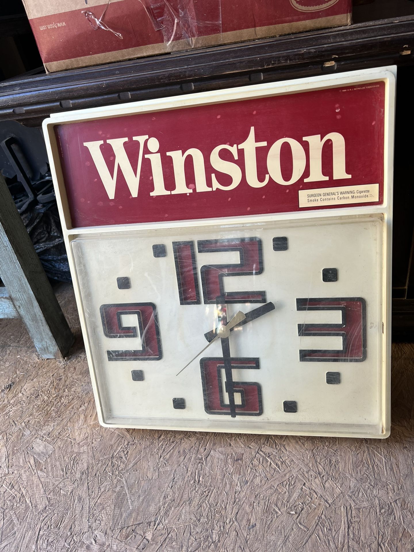 winston cigarette clock ORIGINAL VINTAGE WINSTON CIGARETTE WALL CLOCK (BATTERY) for Sale in  Midland, TX
