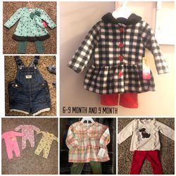 New and used Baby clothing. 3 month - 18 months.