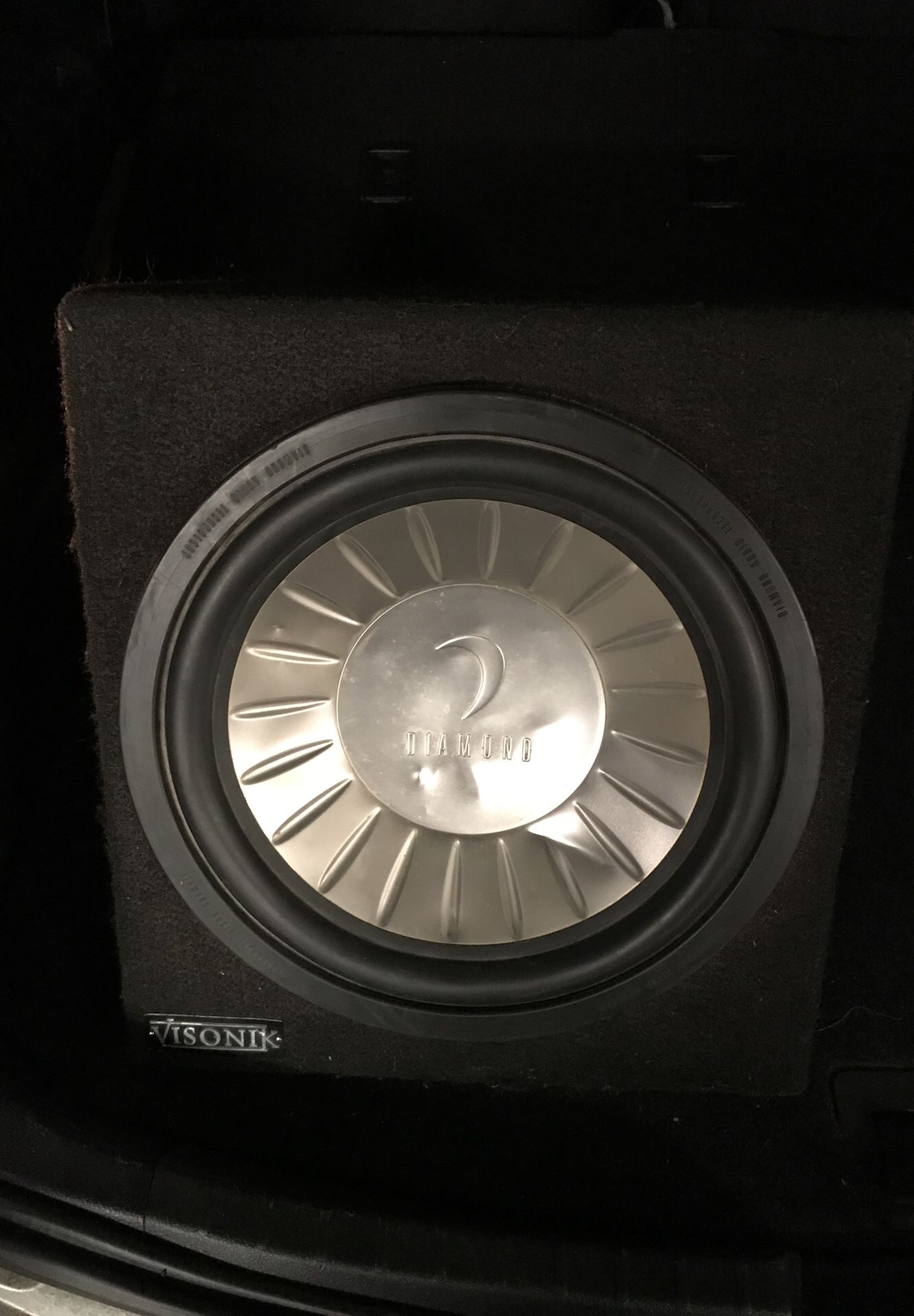 Diamond 12 inch sub in visionik box