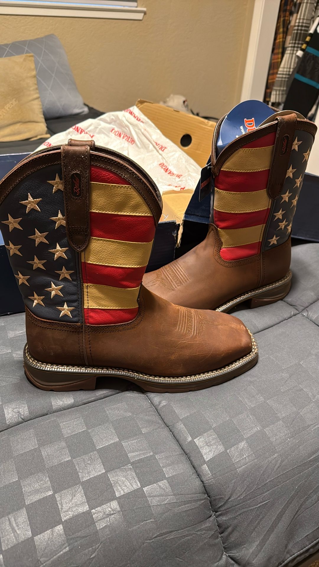 Durango Men’s Steel Toe Flag Boot Size 12