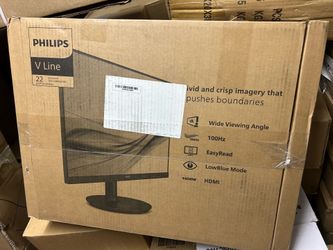 Philips 24 inch 100Hz Computer Monitor, Frameless Full HD (1920 x 1080), VESA, HDMI x1, VGA Port x1,
