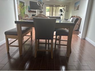 Marble and wood Table