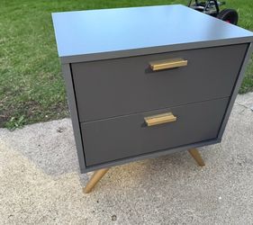 Kelson 2-Drawer Dark Grey