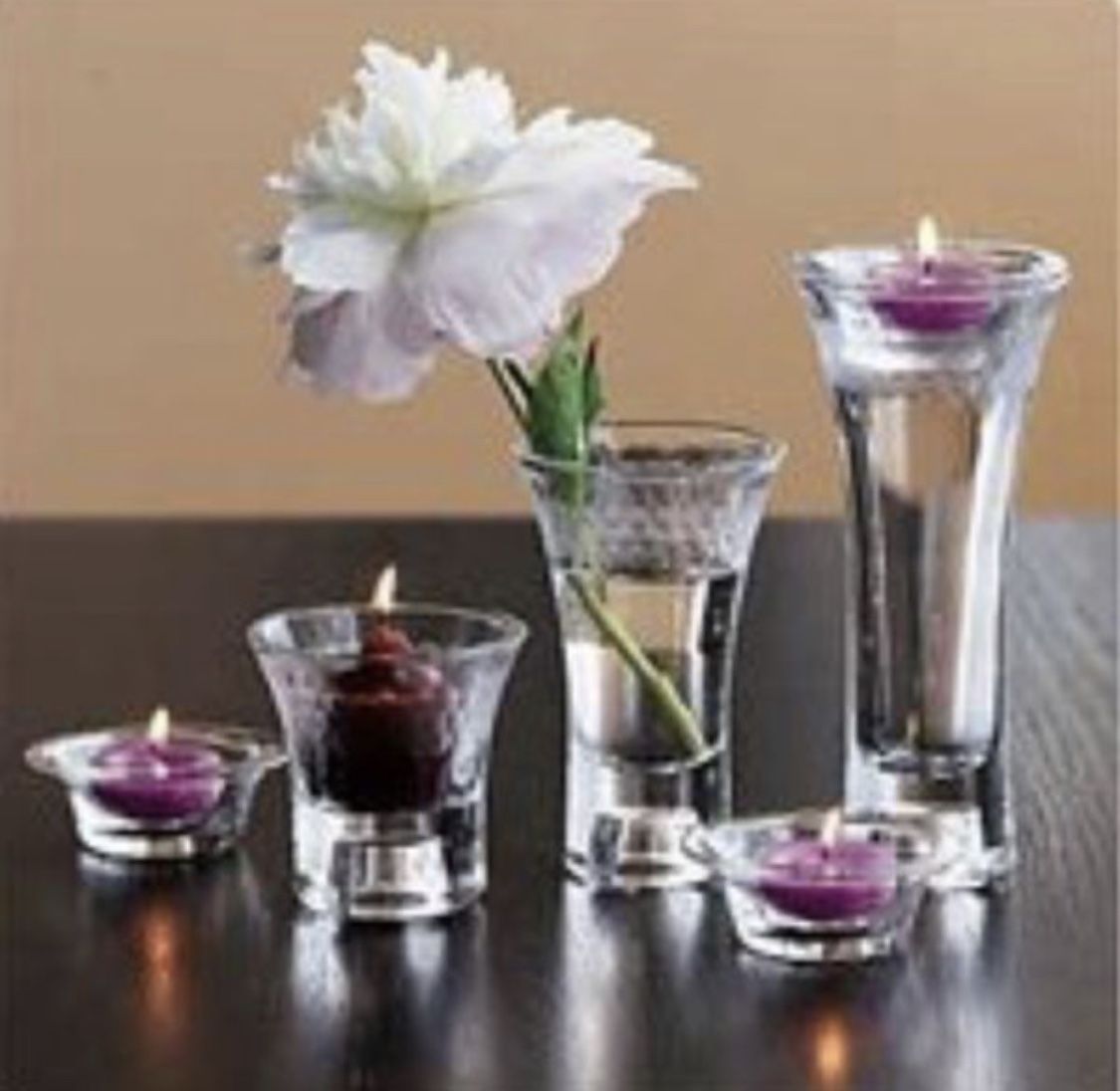 PartyLite Clarity Votive/Taper/Tealight Holder