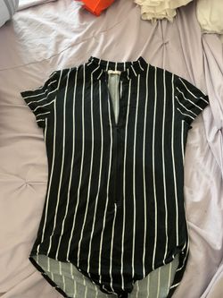Stripped Bodysuit