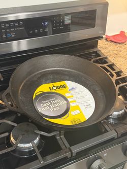 17” Cast Iron Dual Handle Pan
