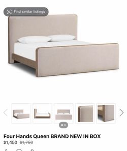 Four Hands Queen Bed Brand New In Box