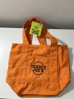 Trader Joe’s Tote Bag Orange Halloween Brand New 