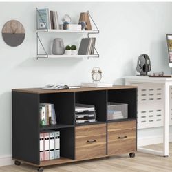 F1244 43" File Cabinet, Mobile Filing Storage Cabinet for Letter Size
