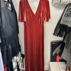 Velvet Holiday Or Bridesmaid Dress