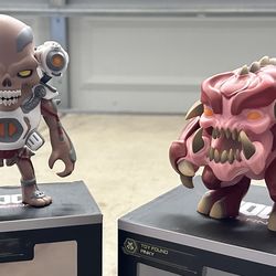 Numskull Doom Eternal Revenant + Pinky In-game Collectible Replica Figure used