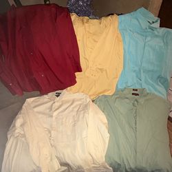 Men’s 3XL dress shirts/ 3XL Camisas de hombre.