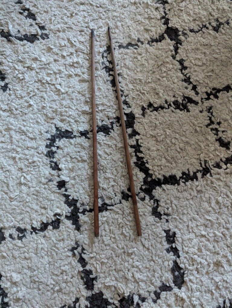 Used, Long Wooden Chopsticks for Cooking
