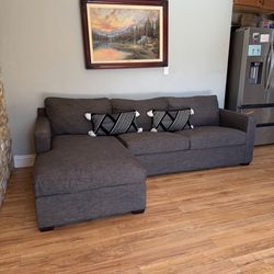 FREE DELIVERY- Crate and Barrel Modern Sectional Sofa