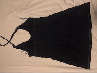 Denim Halter Dress