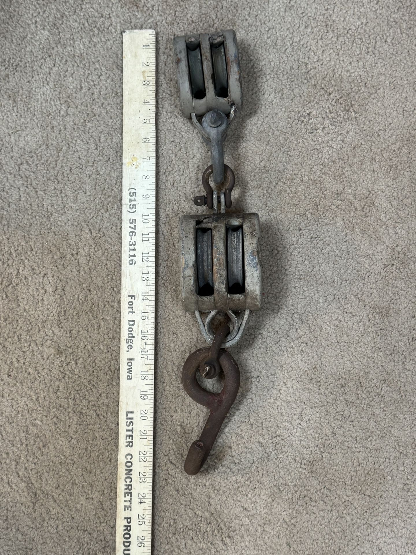 Antique Wood Marine Pulley
